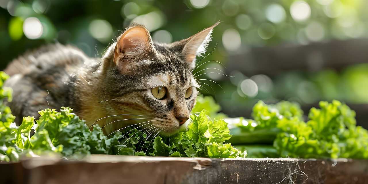 猫にレタスを与えるのは問題なし